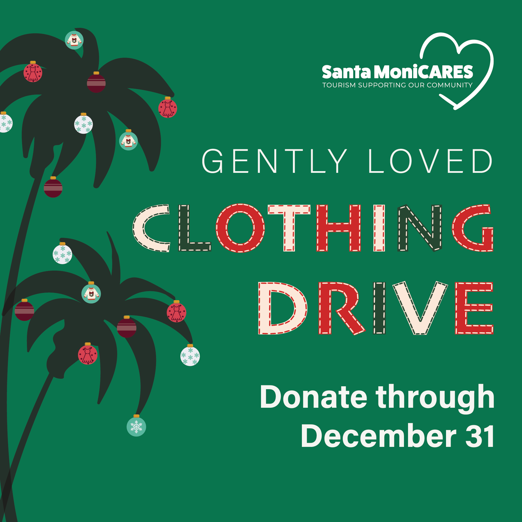 Gently Loved Clothing Drive | Santa MoniCARES